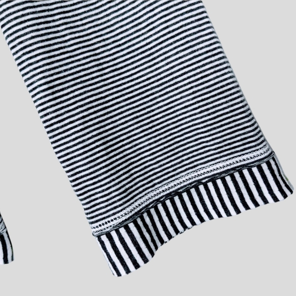 Anthropologie Maeve Oversized Black and White Striped Cowl Neck Top XS - Picture 7 of 10